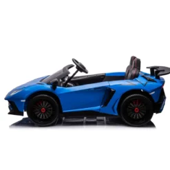 Macchina Elettrica per Bambini Lamborghini Blu Aventador SVJ BIG Full