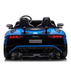 Macchina Elettrica per Bambini Lamborghini Blu Aventador SVJ BIG Full