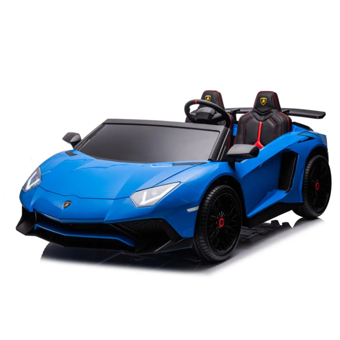 Macchina Elettrica per Bambini Lamborghini Blu Aventador SVJ BIG Full