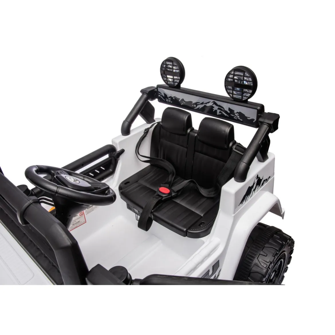 Macchina Elettrica per Bambini Auto Toyota Cruiser a Batteria 12 V Bianca