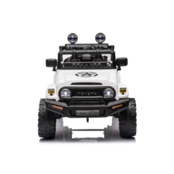 Macchina Elettrica per Bambini Auto Toyota Cruiser a Batteria 12 V Bianca