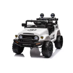 Macchina Elettrica per Bambini Auto Toyota Cruiser a Batteria 12 V Bianca