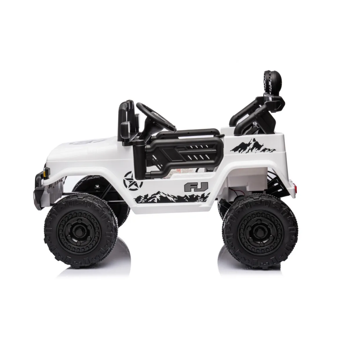 Macchina Elettrica per Bambini Auto Toyota Cruiser a Batteria 12 V Bianca