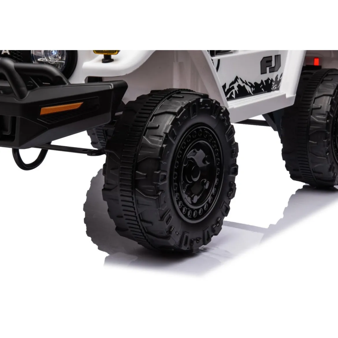 Macchina Elettrica per Bambini Auto Toyota Cruiser a Batteria 12 V Bianca
