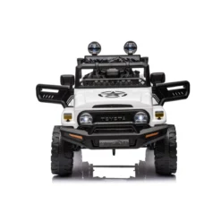 Macchina Elettrica per Bambini Auto Toyota Cruiser a Batteria 12 V Bianca