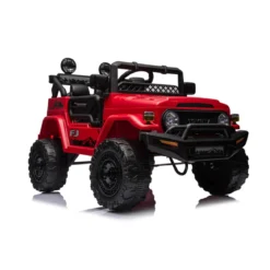 Macchina Elettrica per Bambini Toyota Cruiser Rossa Auto a Batteria 12 V