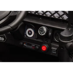 Macchina Elettrica per Bambini Nera Toyota Cruiser Auto a Batteria 12 V