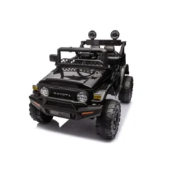 Macchina Elettrica per Bambini Nera Toyota Cruiser Auto a Batteria 12 V