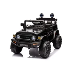 Macchina Elettrica per Bambini Nera Toyota Cruiser Auto a Batteria 12 V