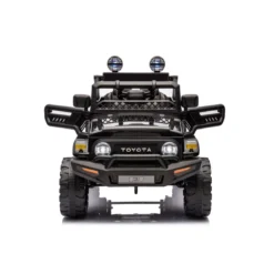 Macchina Elettrica per Bambini Nera Toyota Cruiser Auto a Batteria 12 V