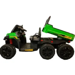 Macchina Elettrica per Bambini Gator Jeep Farmer Verde 6x6 con 2 Posti