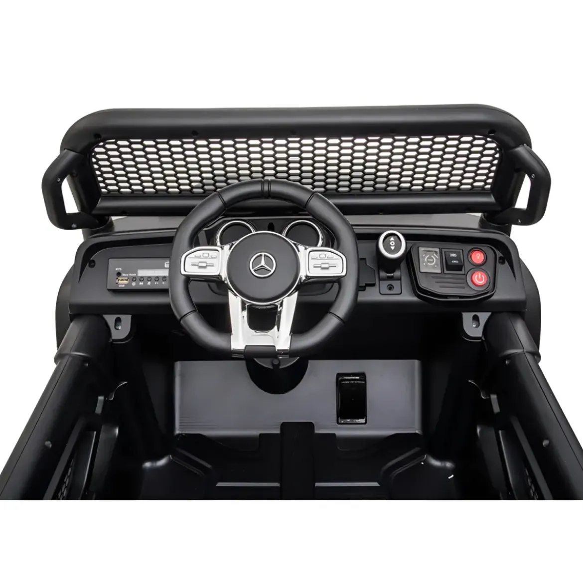 Macchina Elettrica per Bambini Mercedes Unimog Fuori Strada Rosso