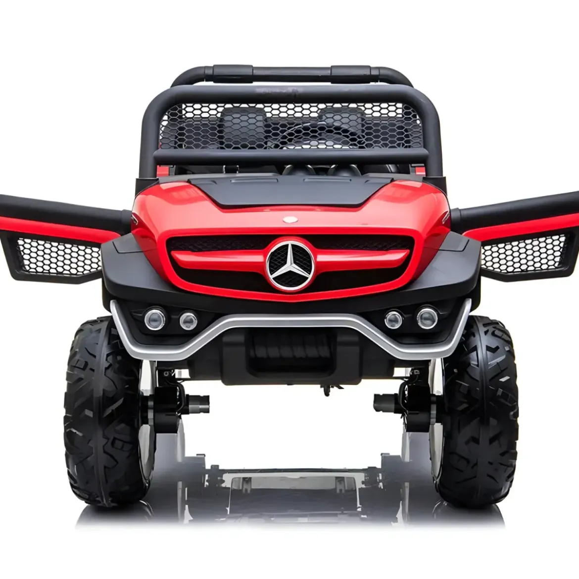 Macchina Elettrica per Bambini Mercedes Unimog Fuori Strada Rosso