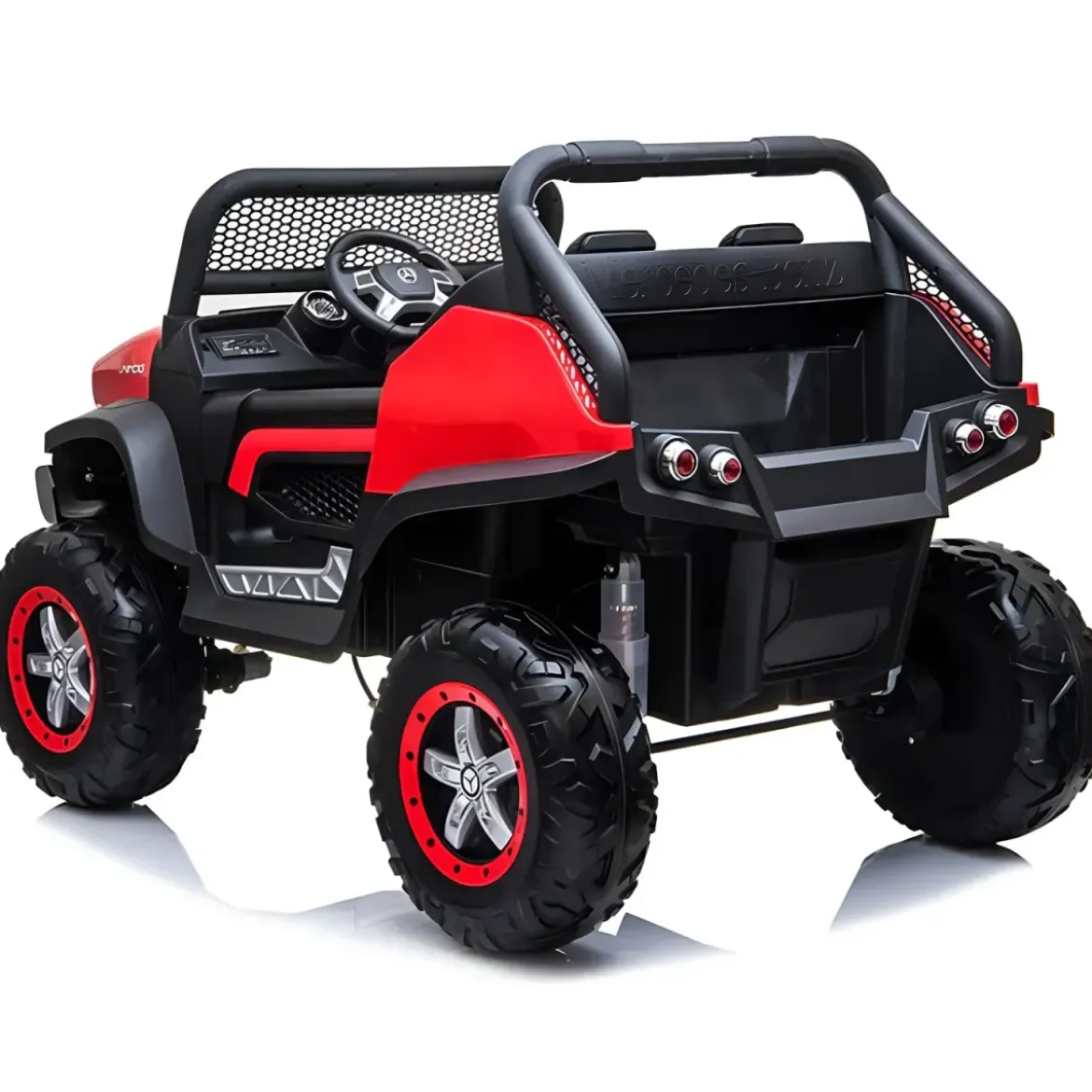 Macchina Elettrica per Bambini Mercedes Unimog Fuori Strada Rosso