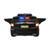 Macchina Elettrica Polizia per Bambini Nera a Batteria 12 V Jeep Luci Macchinina