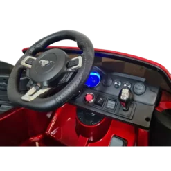 Macchina per Bambini Ford Mustang Rosso Metallizzato a Batteria da 24V