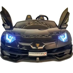 Macchina per Bambini Nero Lamborghini Aventador 2 Persone a Batteria