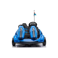 Macchina per Bambino Blu Go Kart Auto Elettrica Ruote a Batteria 24 V