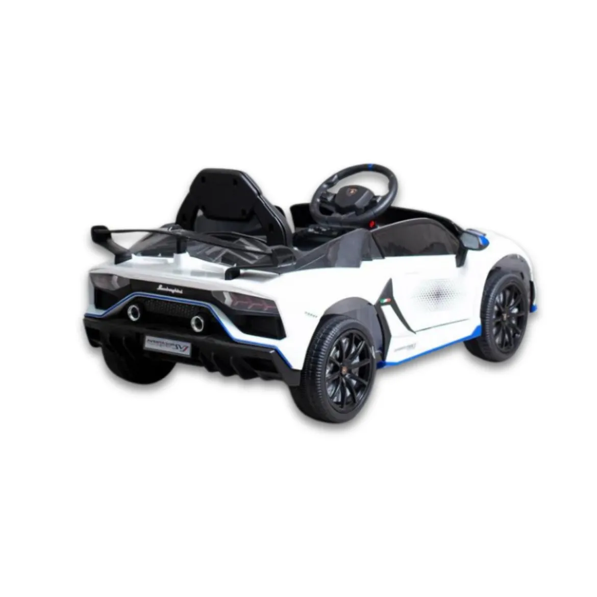 Macchinina a Batteria Lamborghini Bianco SVJ Small