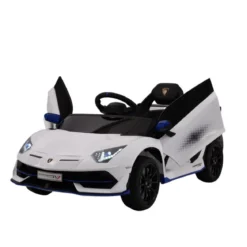 Macchinina a Batteria Lamborghini Bianco SVJ Small