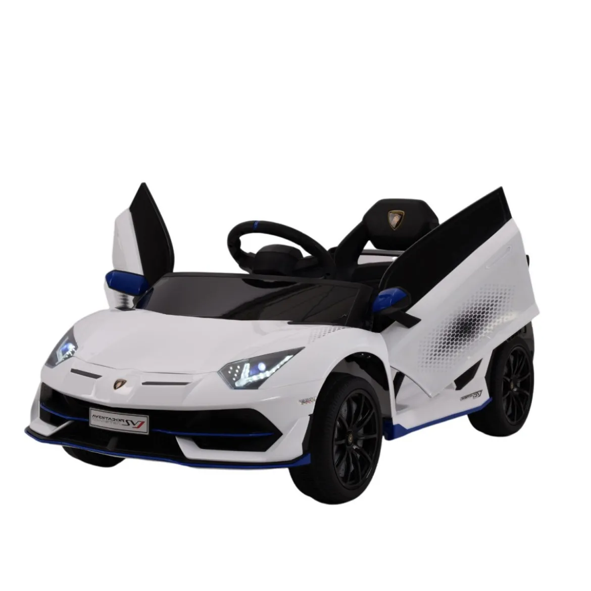 Macchinina a Batteria Lamborghini Bianco SVJ Small