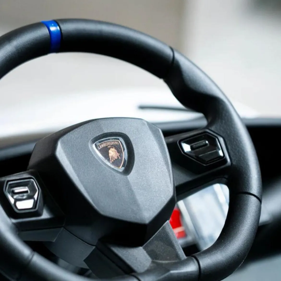 Macchinina a Batteria Lamborghini Bianco SVJ Small