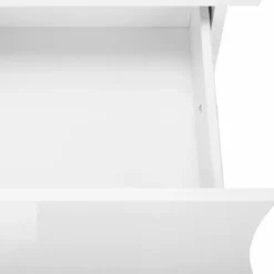 Madia a 2 Ante e 4 Cassetti Credenza in Legno Mobile Bianco da Ingresso