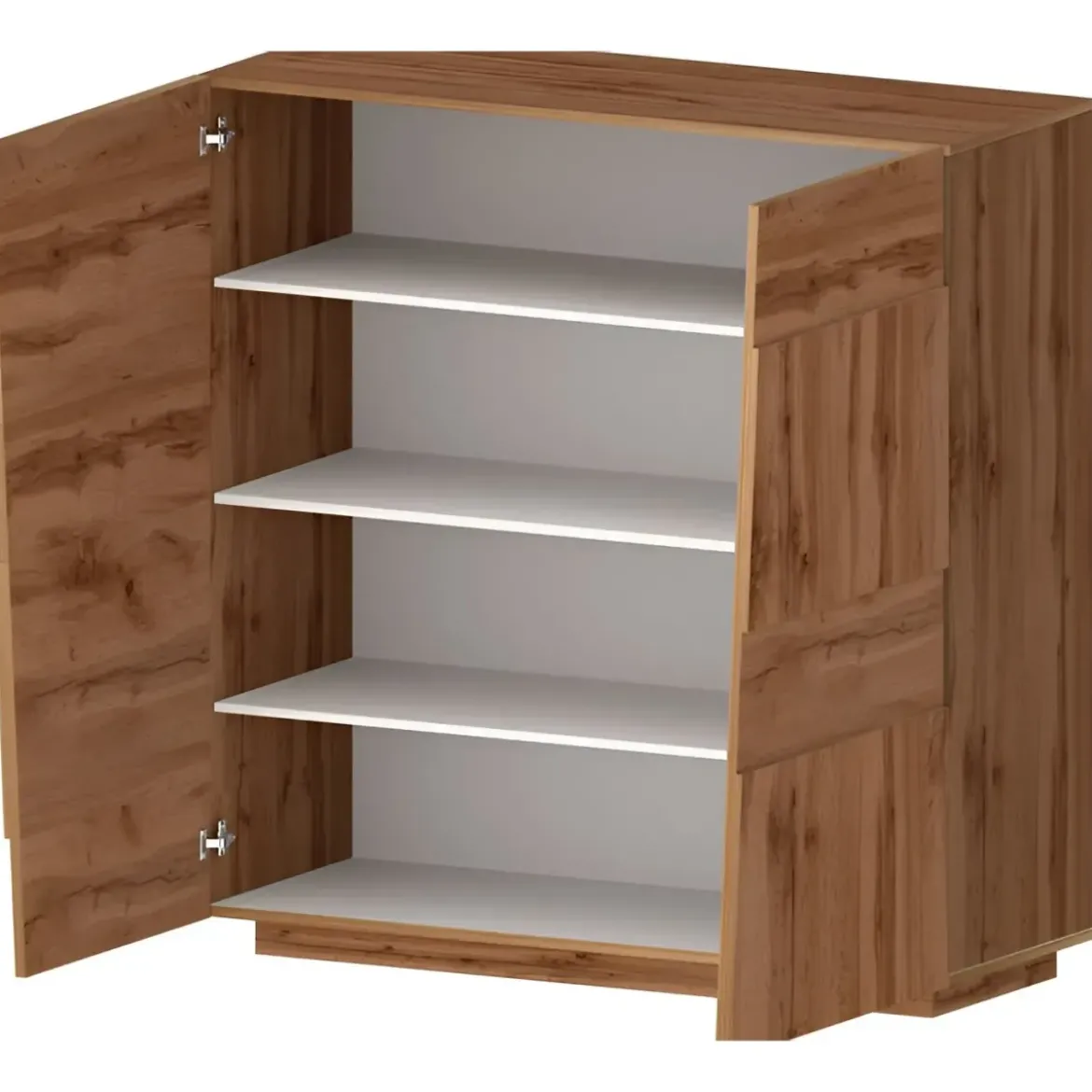 Madia Alta Rovere Wotan Credenza 4 Ante 3 Ripiani Legno Salvaspazio