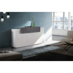Madia 3 Ante Bianco laccato ludico 165x45x85 cm