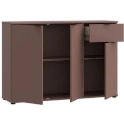 Madia 3 Ante 1 Cassetto Credenza Salvaspazio Terracotta per Soggiorno