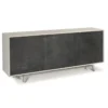Madia Armadio Bianco Nero Mobile Contenitore Buffet Soggiorno Credenza