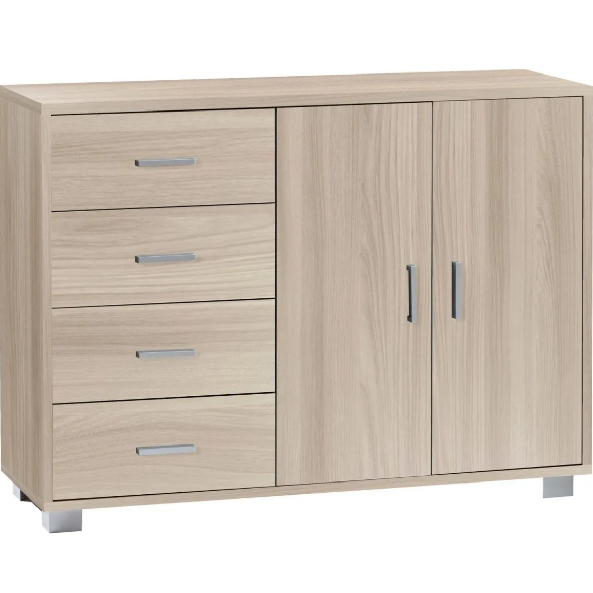 Madia Olmo Credenza Bassa Mobile 2 Ante 4 Cassetti Contenitore Salone