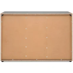 Madia Soggiorno Moderna 3 Ante 1 Cassetto Credenza Rovere Antracite