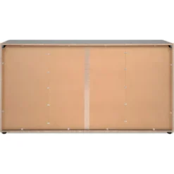 Madia Soggiorno Moderna 4 Ante 1 Cassetto Credenza Rovere Antracite