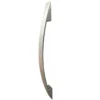 Maniglione Curvo 60cm Argento Piatto Mezzaluna per Porta Blindata da Ingresso