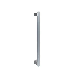 Maniglione Moderno Quadrato Satinato per Porta Blindata Portoncino 50cm Portone