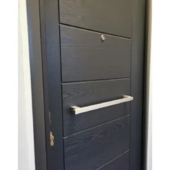 Maniglione Moderno Quadrato Satinato per Porta Blindata Portoncino 50cm Portone