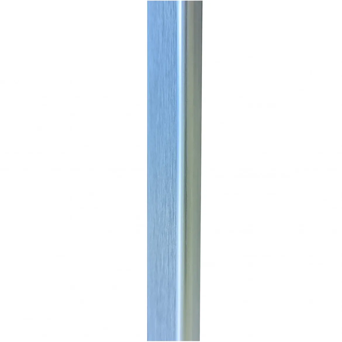 Maniglione per Porta Blindata da 120cm Cromato Satinato Piatto Verticale da Esterno