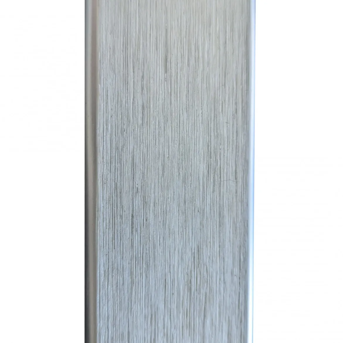 Maniglione per Porta Blindata da 120cm Cromato Satinato Piatto Verticale da Esterno