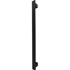 Maniglione Piatto Porta Blindata Nero 50cm Moderno