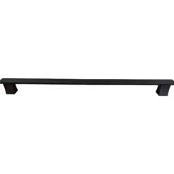 Maniglione Piatto Porta Blindata Nero 50cm Moderno