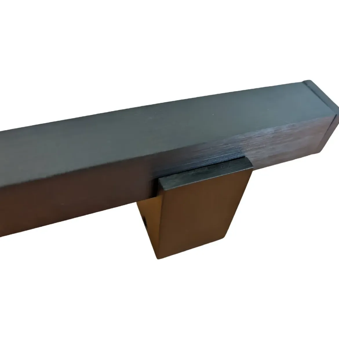 Maniglione Quadro Porta Blindata Nero 50cm Moderno