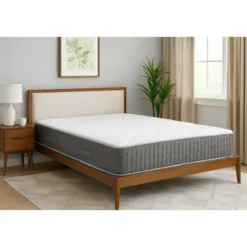 Materasso Matrimoniale Memory Lato Invernale 160x200x25 Bordo Grigio