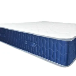 Materasso Matrimoniale Memory Invernale 160x190x25 cm Traspirante Blu