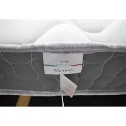 Materasso Matrimoniale 160x190x25 cm Memory Foam Traspirante Grigio