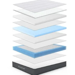 Materasso Matrimoniale 160x200x25 cm Memory Foam con Molle