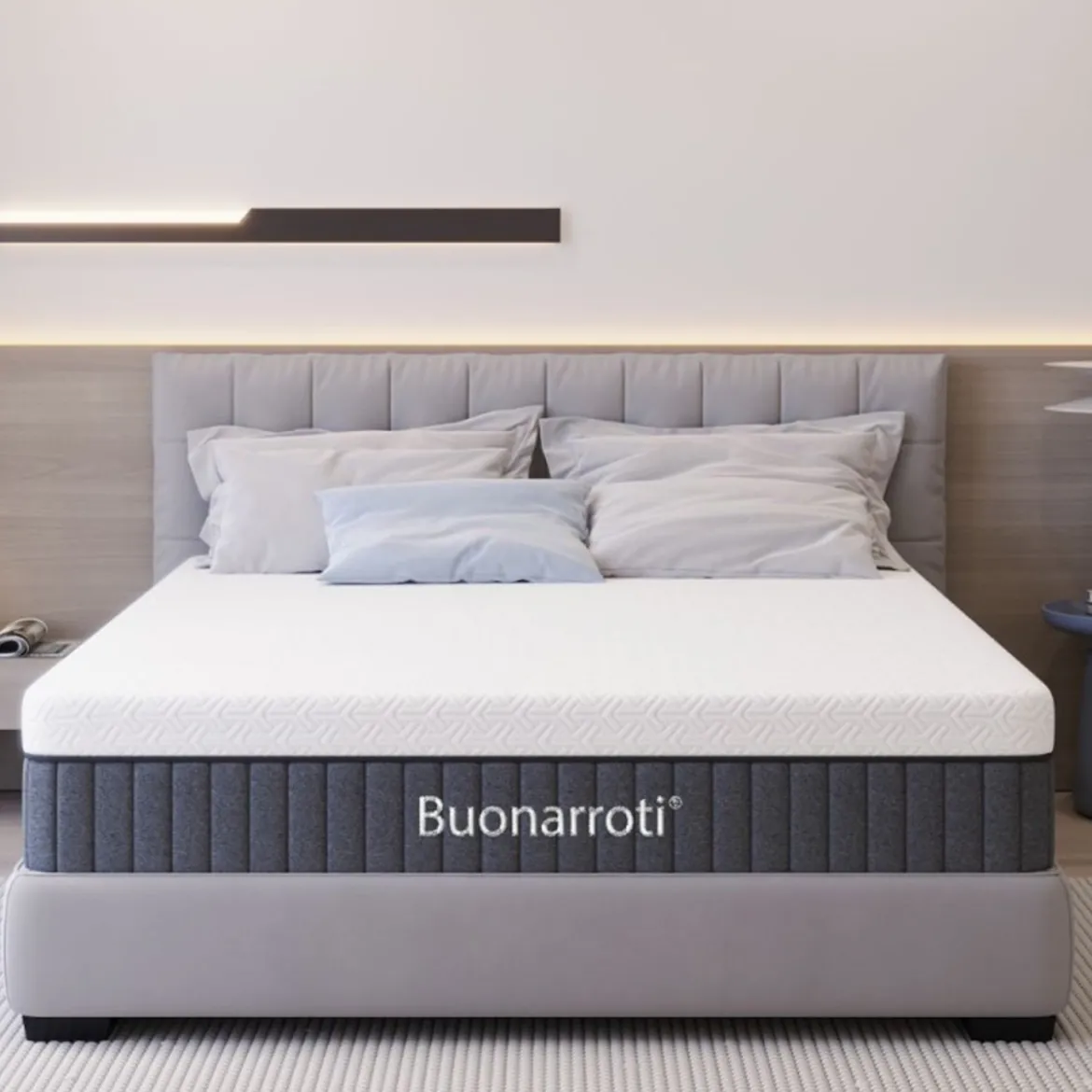 Materasso per Letto Matrimoniale a 2 Piazze 160x190 Morbido Alto 25 cm