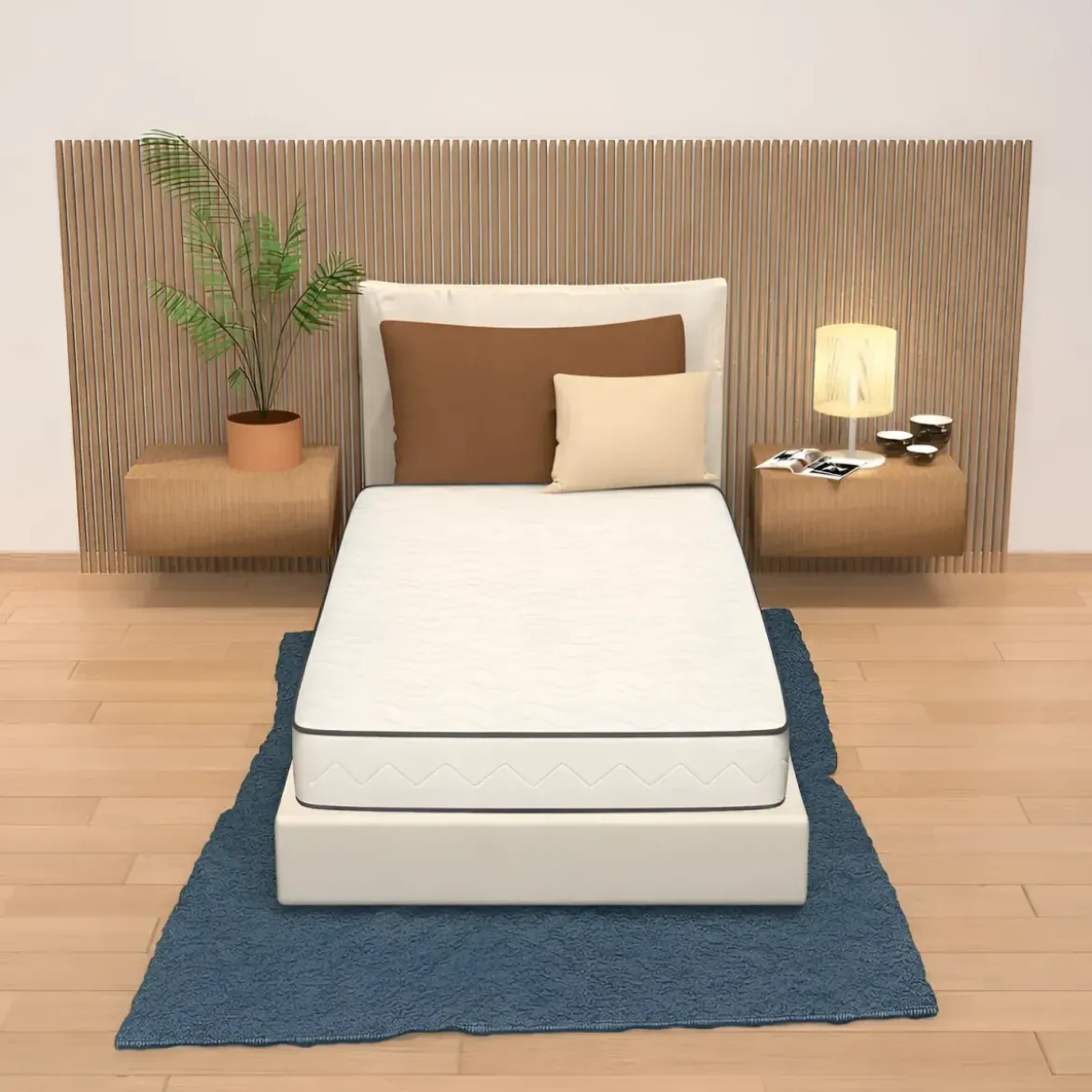 Materasso Waterfoam Singolo 90x195 cm h18 cm Ortopedico Traspirante