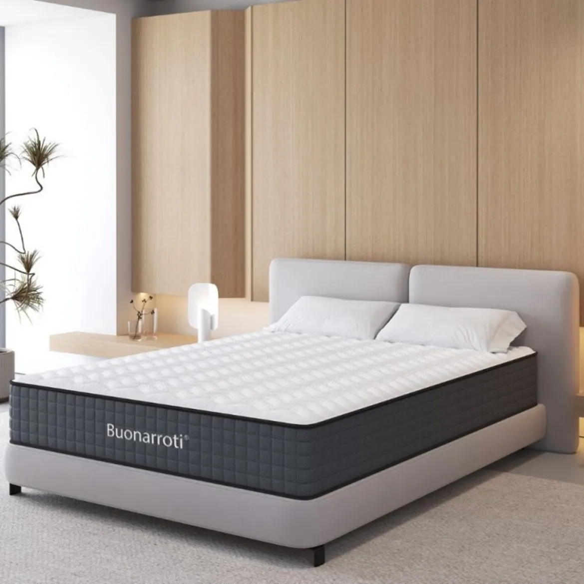Materasso 160x190 per Letto Matrimoniale a 2 Piazze Morbido Alto 25 cm