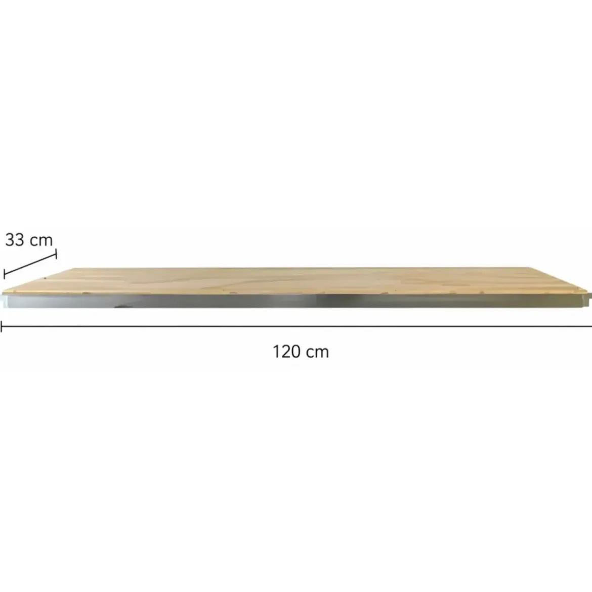 Mezzopiano di Lavoro 33x120 per Trabattelli Ponteggi Acciaio Legno